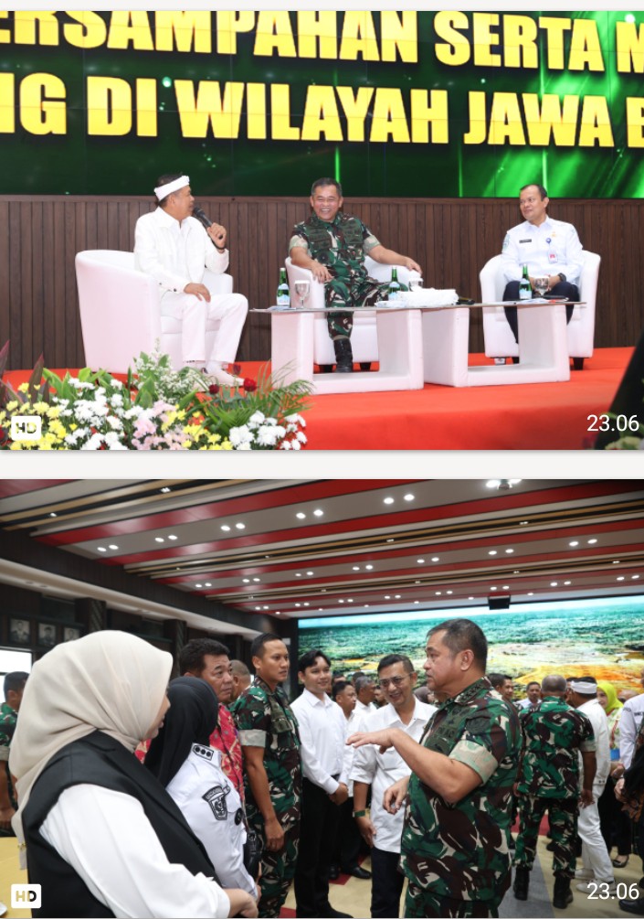 TNI AD dan Pemprov Jabar Satukan Langkah Atasi Sampah dan Antisipasi Kemarau Panjang