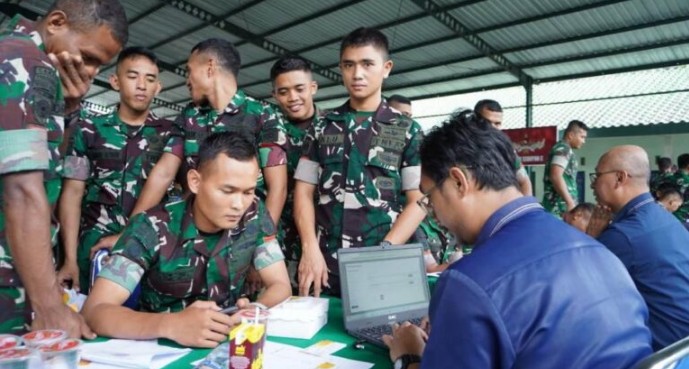 260 Personel TNI Yonif 432 Kostrad Ikuti Edukasi dan Pendampingan Coretax DJP