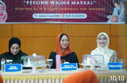 Peduli Kesehatan Kulit, TP. PKK Bantaeng Buka Bakti Sosial Peeling Wajah Gratis