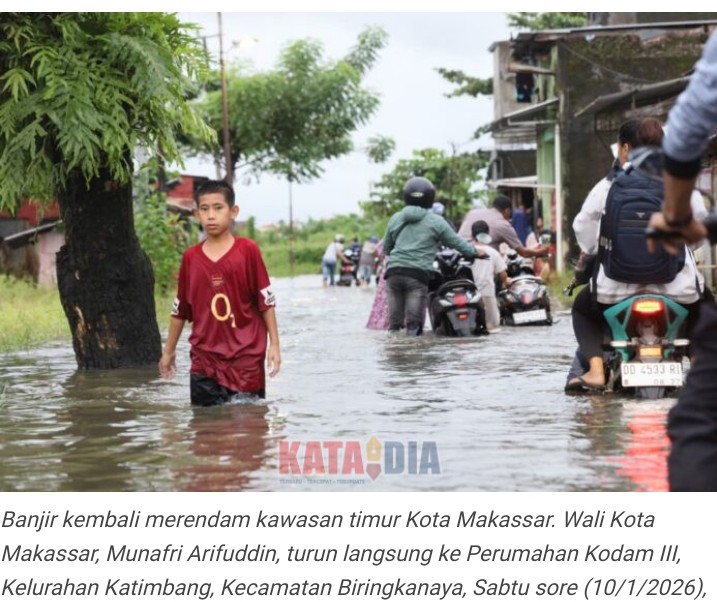 Wali Kota Makassar Turun Langsung ke Perumahan Kodam III, Cari Solusi Banjir Langganan Warga Biringkanaya
