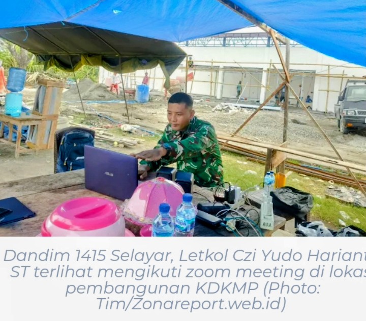 Kodim 1415/Selayar Kawal Penuh Pembangunan Koperasi Desa Merah Putih