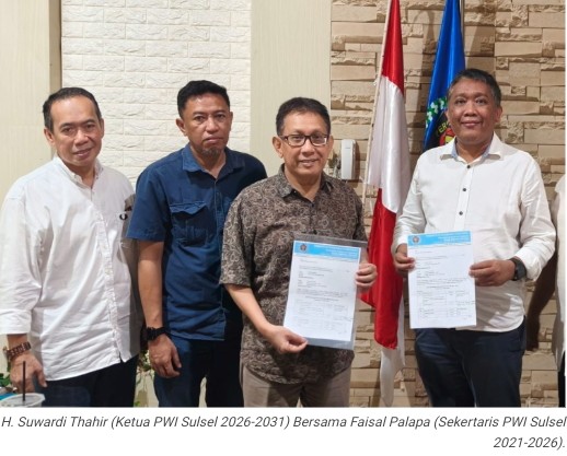 PWI Sulsel Masuki Babak Baru, Suwardi Thahir Resmi Terima Aset Kantor dan Siapkan Agenda Konsolidasi Organisasi