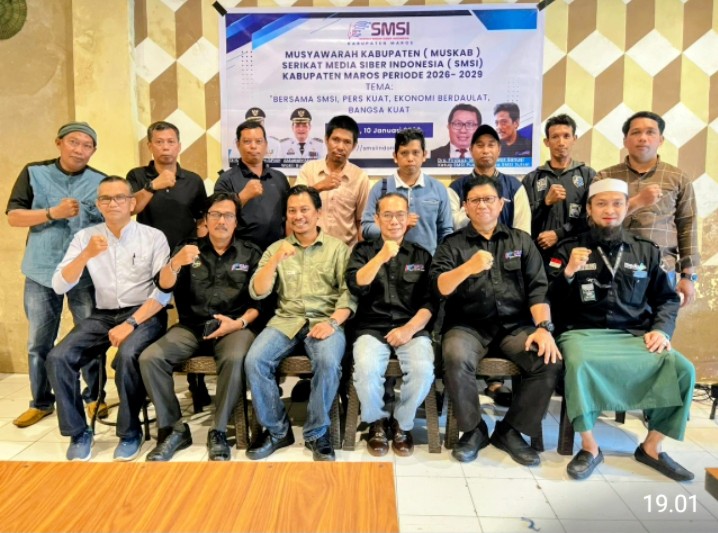 Harmin Thomaru Resmi Pimpin SMSI Maros 2026–2029